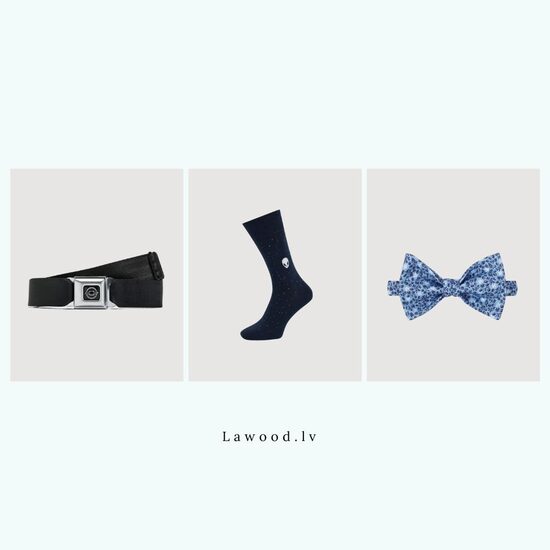 Aksesuāri ( zeķes, tauriņi, jostas)