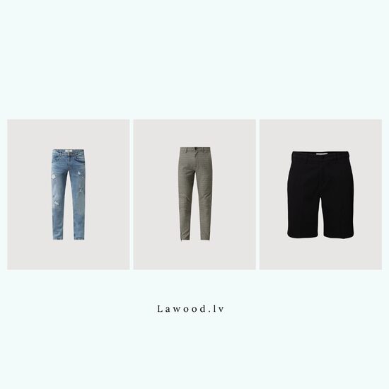 Bikses, džinsi un šorti