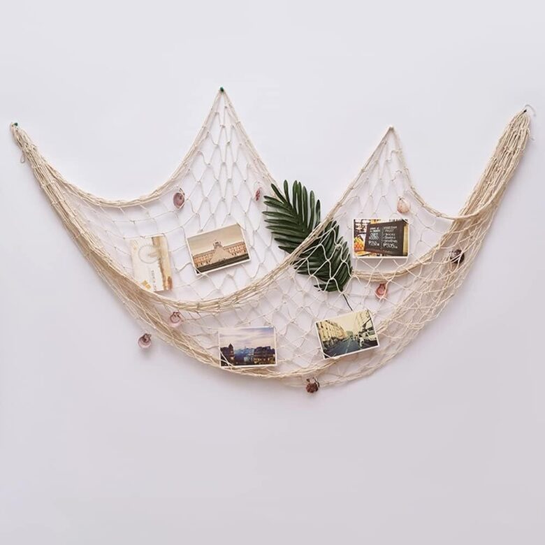 Decorative sea fishing net, decoration for photo shoots, parties, home