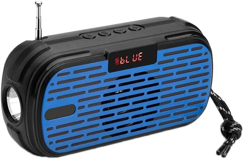 Перезаряжаемая беспроводная Bluetooth-колонка, радио с фонариком