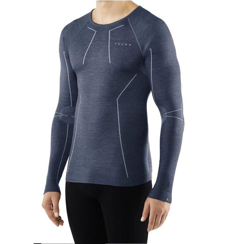 Flake Wool-Tech, thermal shirt, light blue, size XXL