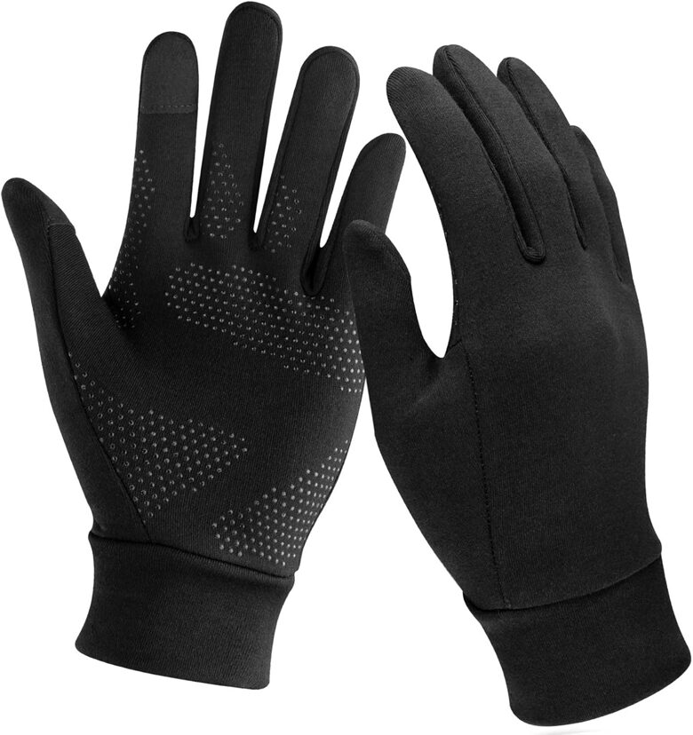 Unigear Unisex melni cimdi, sporta cimdi, Touchscreen, izmērs M