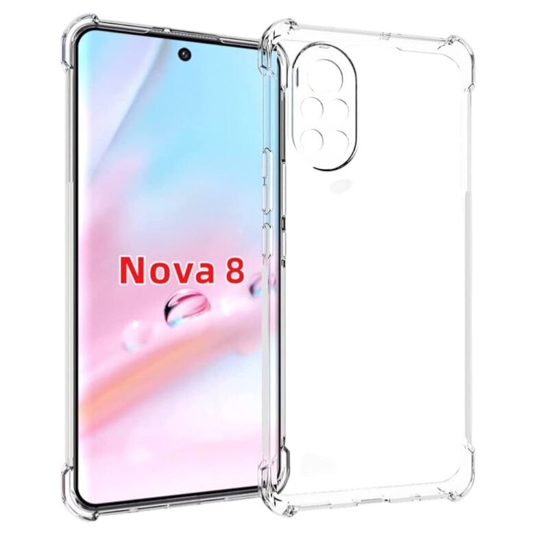 Защитный чехол для телефона case Huawei Nova 8 5G прозрачный силиконовый