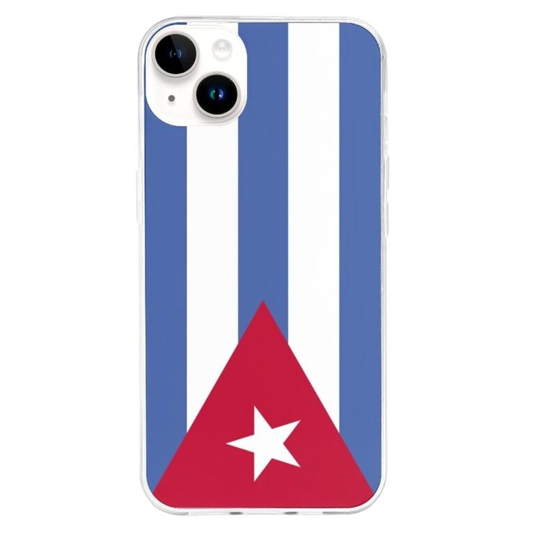 Защитный чехол для телефона case Apple iPhone 12 Pro с кубинским флагом.