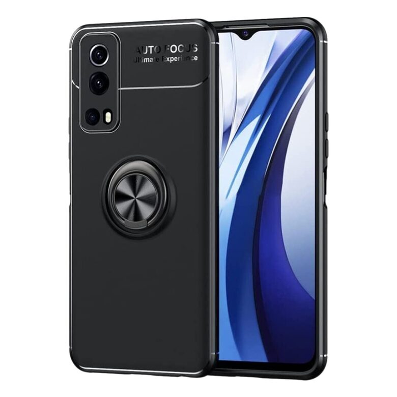 Phone protective case, cover case Vivo iQ00 Z3 Y52 5G, magnetic, with ring, black