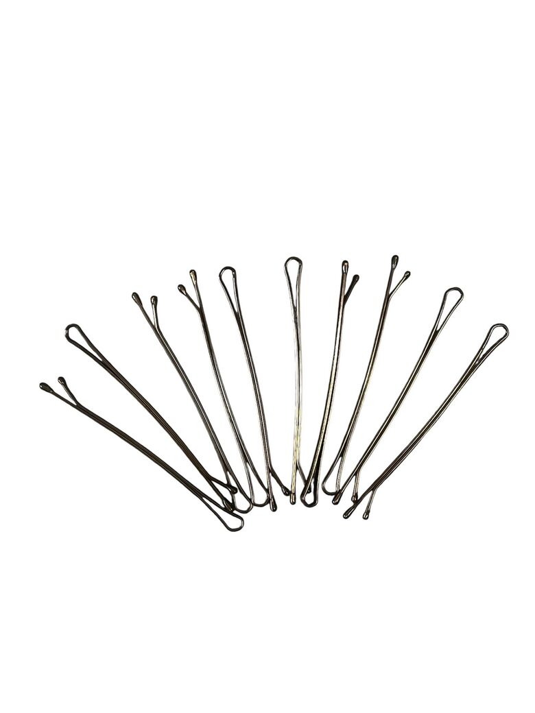 Шпильки, невидимки, зажимы для волос коричневые 500 шт.