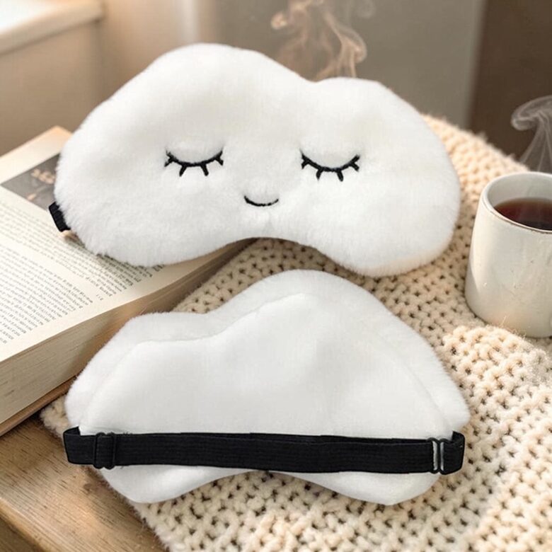 Мягкая маска для сна, повязка на глаза, маска для сна, белая