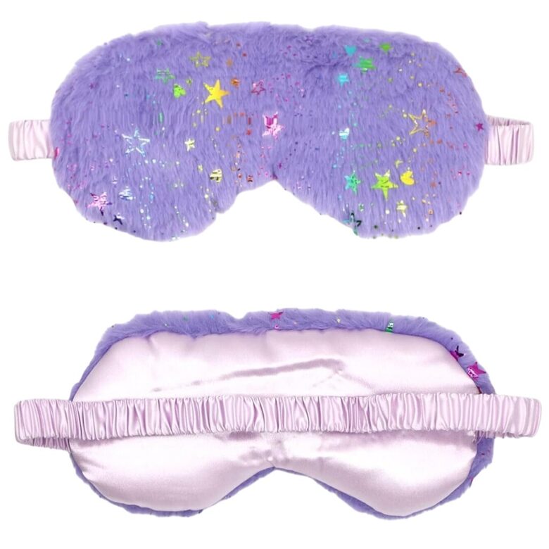 Маска для сна, мягкая маска для сна, повязка на глаза, фиолетовая