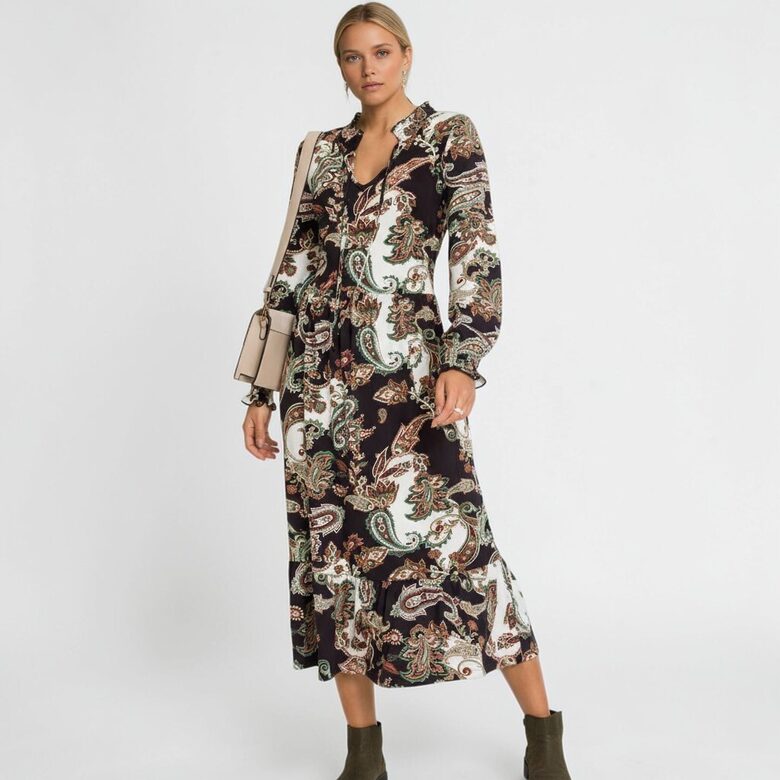 Платье BodyFlirt с узором, размер XXS/XS