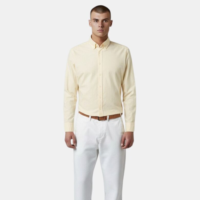 Christian Berg yellow shirt, size 45/46