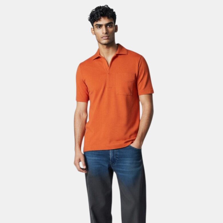 Doppiaa orange T-shirt, size S