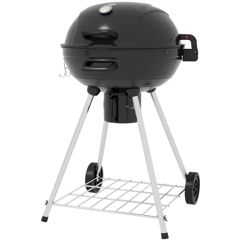 Outsunny grill, Ø54, 55 x 65 x 89 cm, black