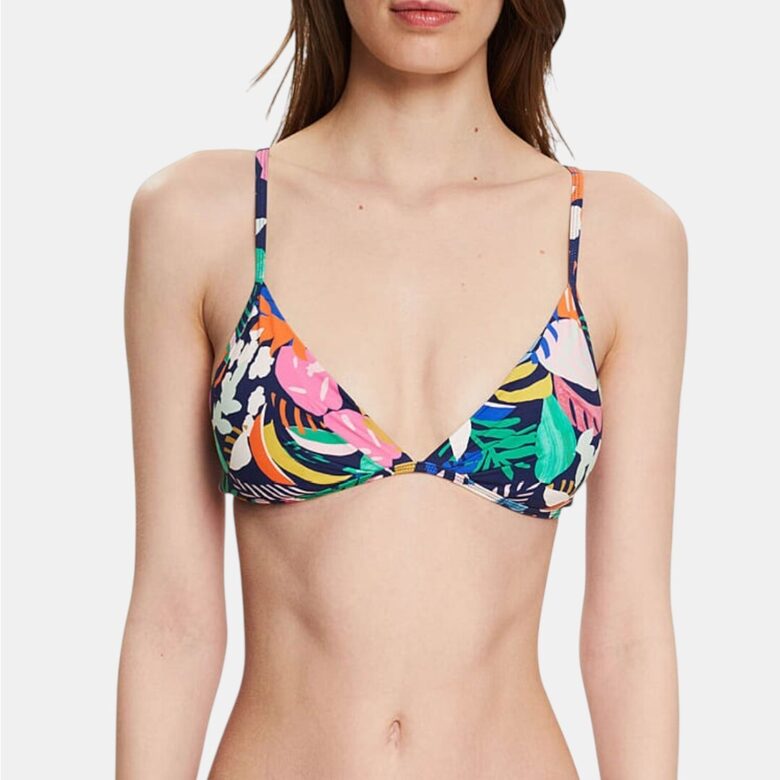 Купальник Esprit - верхняя часть с цветочным узором, размеры S, M, L