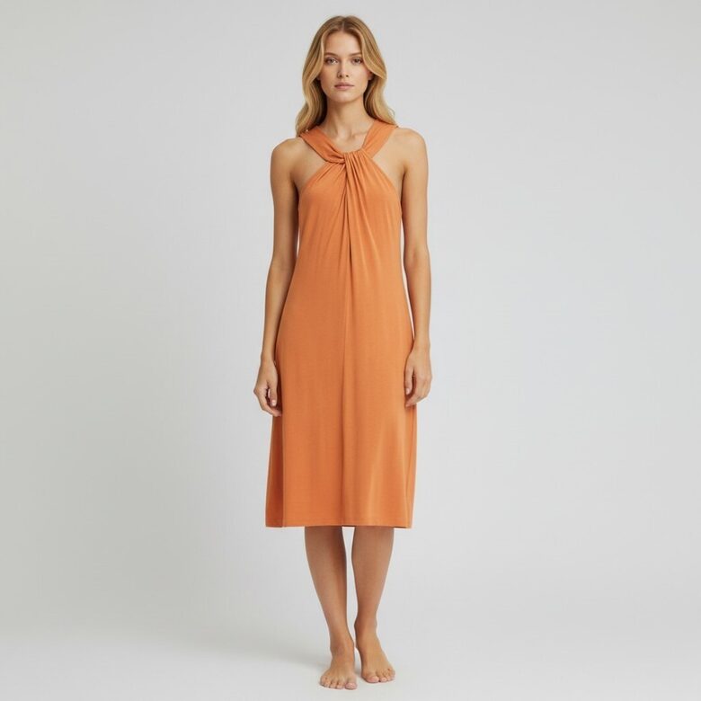 Ikdienas kleita oranža, izmērs L/XL, BodyFlirt