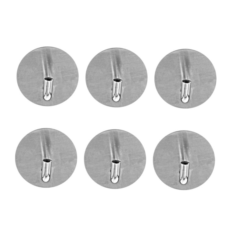 Самоклеящиеся вешалки, 6 шт настенных крючков, серебро