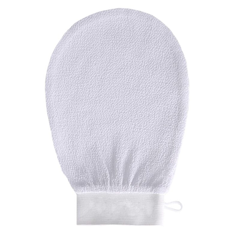 Перчатка-скраб для тела, отшелушивающая, для ванны и душа, светло-голубая