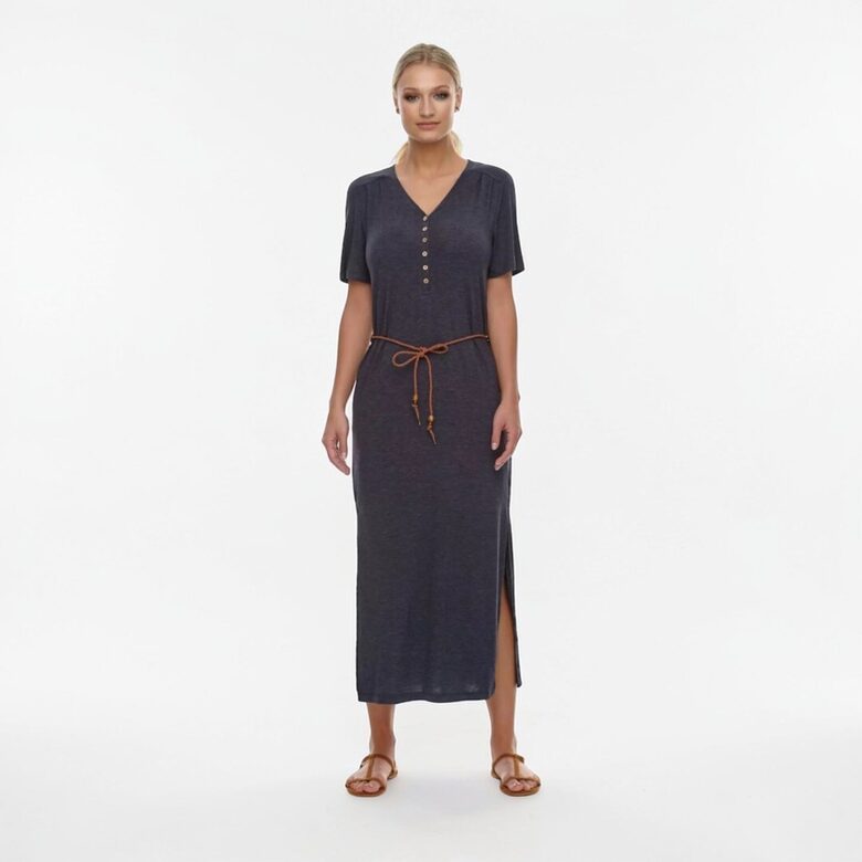 Длинное платье, темно-серое, Ragwear, размер М