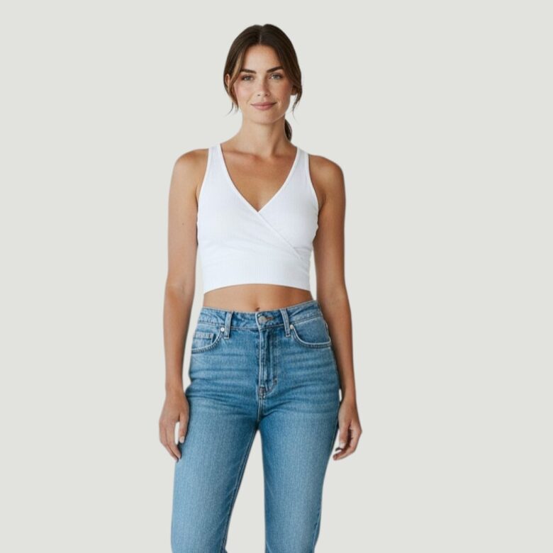 Review белый топ, размер XS