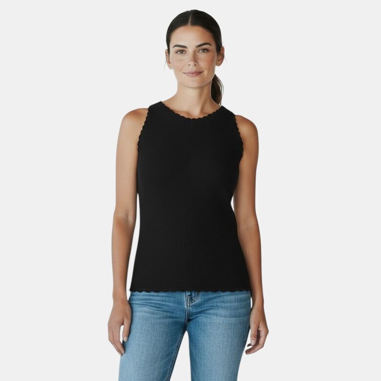 Review melns tops, blūze izmērs XS un S