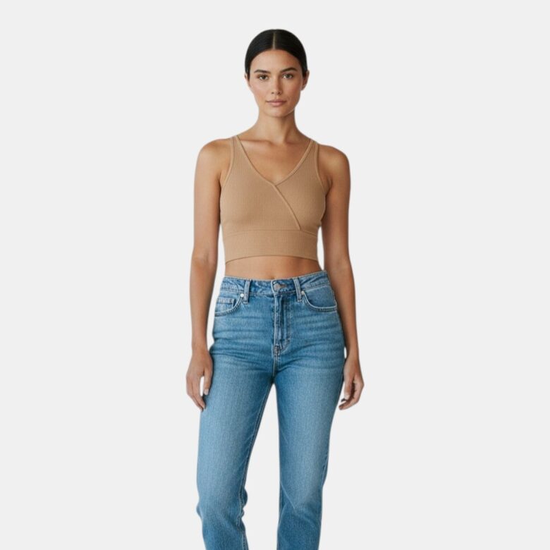 Review светло-коричневый топ, размер L