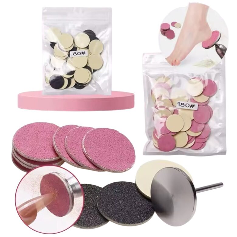 Самоклеящаяся наждачная бумага для педикюра, инструменты для ухода за ногами, шлифовальный диск для снятия лака, пилка, 99 шт., сетка 80 и 180