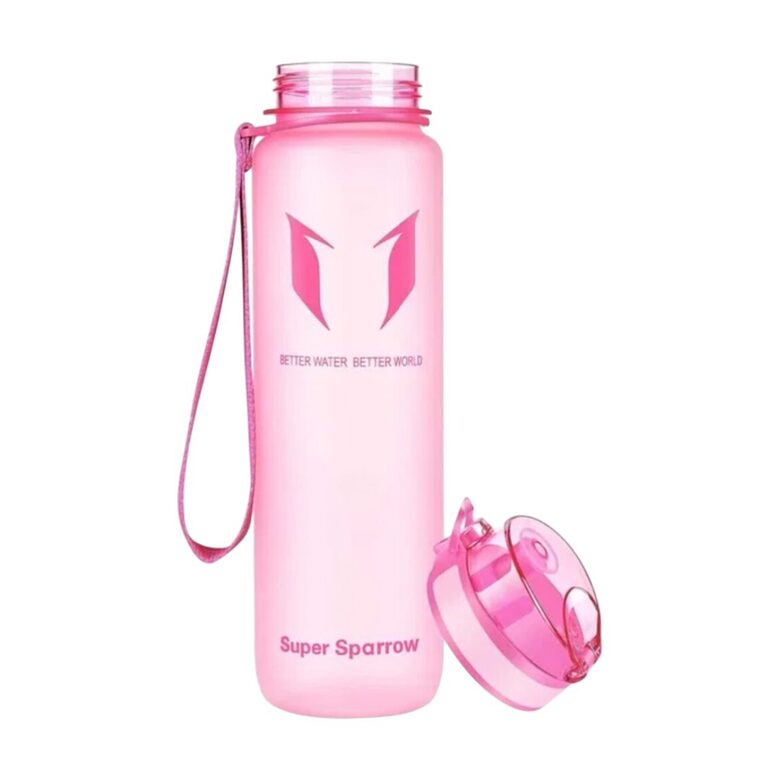 Super Sparrow Tritan ūdens pudele bez BPA 750ml, rozā