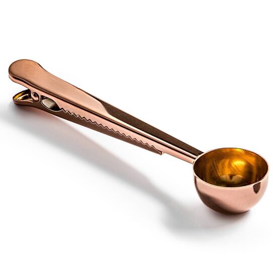 Мерная ложка из нержавеющей стали для кофе и чая с зажимом, 2 шт