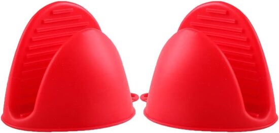 Набор силиконовых прихваток для посуды, термостойкие прихватки для духовки, резиновые перчатки 2 шт.