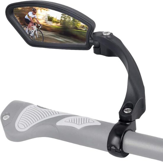 Велосипедное зеркало заднего вида, регулируемое, 1 шт., левое