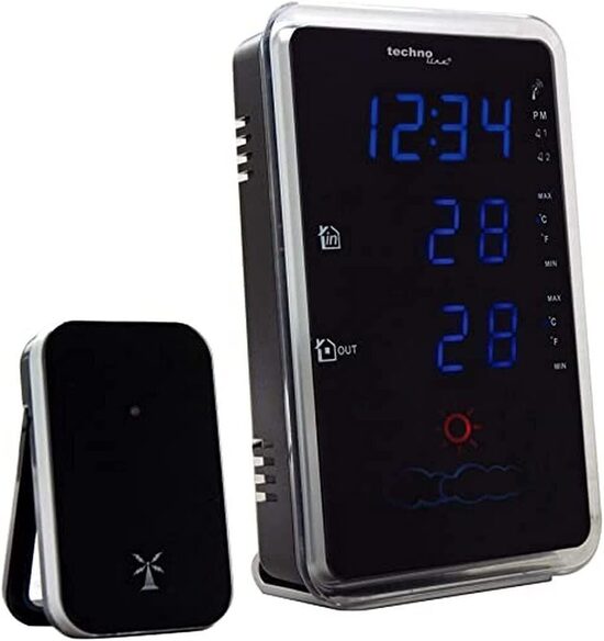 Метеостанция, термометр для помещений, для улицы, часы, будильник, прогноз погоды Technoline WS 6840
