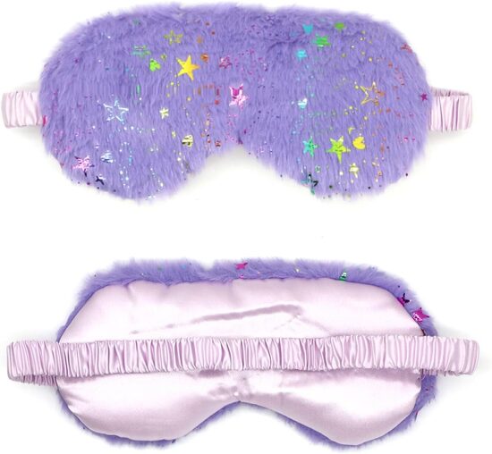 Gulēšanas acu maska, plīša miega maska, acu aizsegs, miega maska, violeta