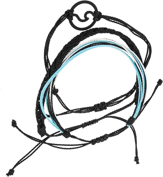 3 шт. плетеных браслетов, веревочных шнуров, браслетов, браслетов на ногу