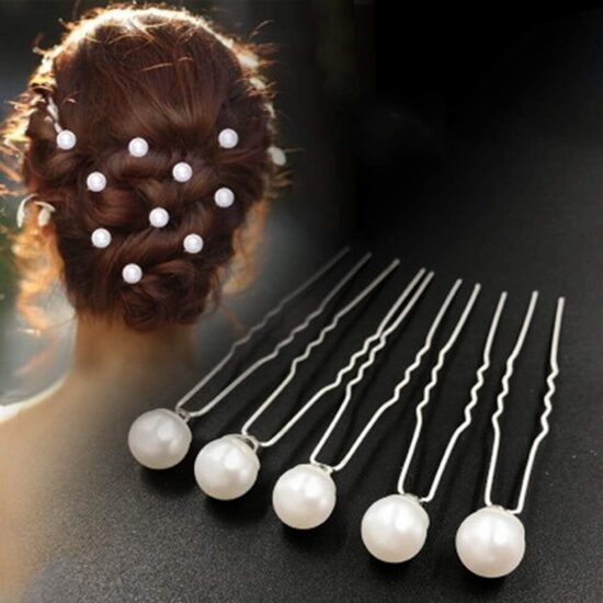 Pērļu matu sprādzes, matadatas 16 gab ballītēm, kāzām, svinībām