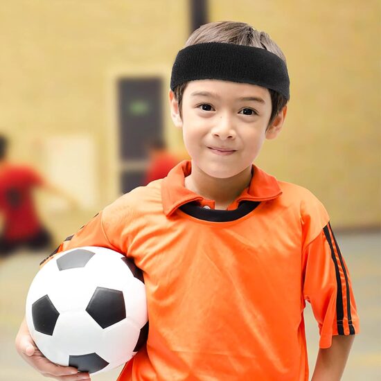 Sporta matu lente bērniem, elastīga - neslīdoša galvas lente, sviedru lenta, galvas saite