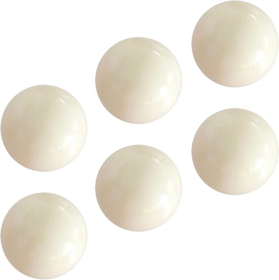 7 запасных мячей для настольного футбола, диаметр 34 мм, вес 19 г