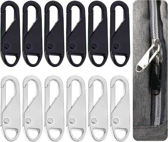 12 комплектов молний, ​​бегунки для молний