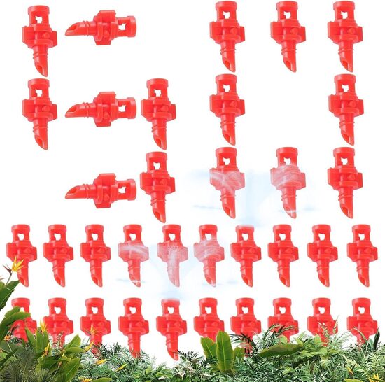 100 gab pilienveida apūdeņošanas smidzinātājs augu laistīšana, miglas uzgalis dārzam, zālienam 