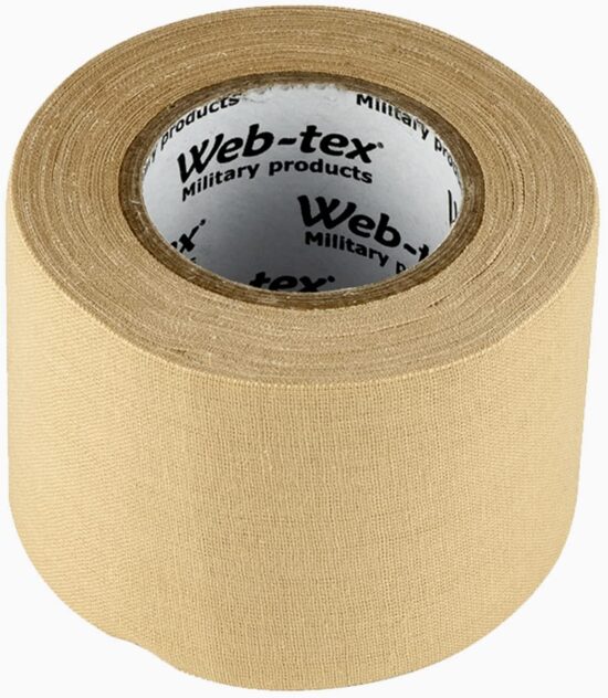 Web-tex kamuflāžas auduma lenta, pašļīmējoša līmlenta, smilšu krāsā 10m