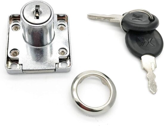 4 шт. Замок настольный для ящиков и шкафов с ключами, 22 мм, CT-138-22
