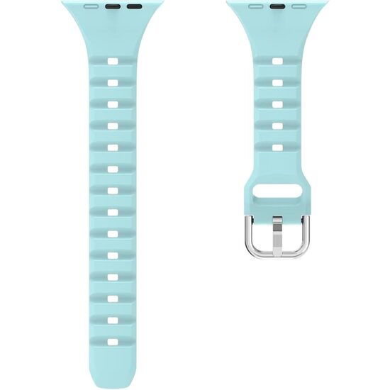 Силиконовый спортивный ремешок для часов Apple Watch, синий, 38/40/41 мм, для серии SE, 7, 6, 5, 4, 3, 2, 1