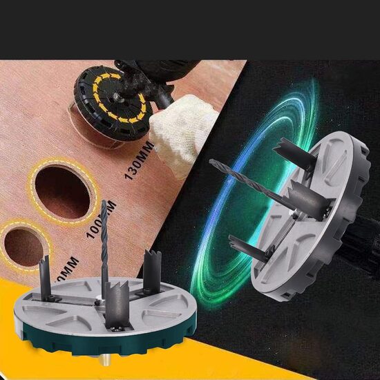 Регулируемая корончатая пила, набор корончатых пил, 45–130 мм