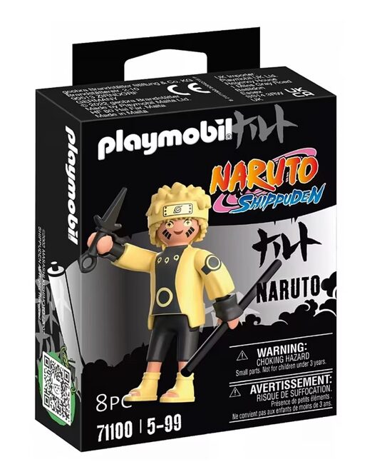 Playmobil lego constructor figure Naruto Shippuden Itachi Sennin Mode, 71100, 8 pcs