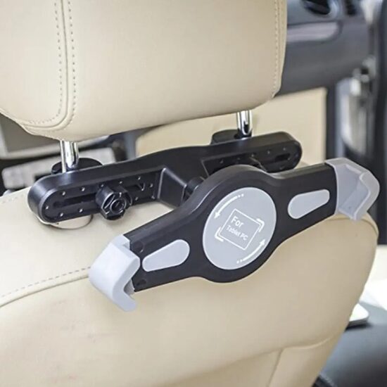 Universal car seat headrest holder for phone, tablet 10", 360 degree rotatable