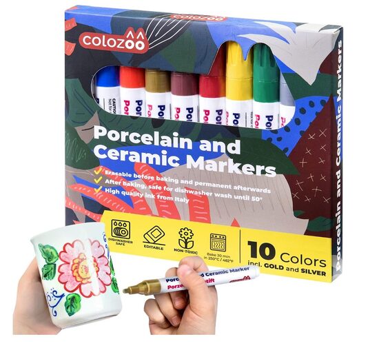 Porcelain, ceramic markers
