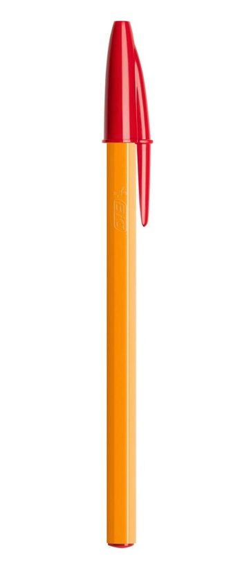 Lodīšu pildspalva BIC, sarkana 0,8 mm