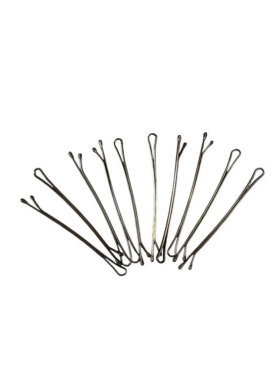 Шпильки, невидимки, зажимы для волос коричневые 500 шт.