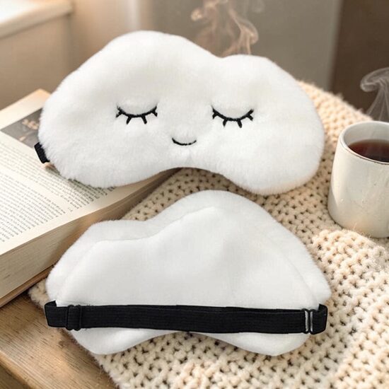 Мягкая маска для сна, повязка на глаза, маска для сна, белая