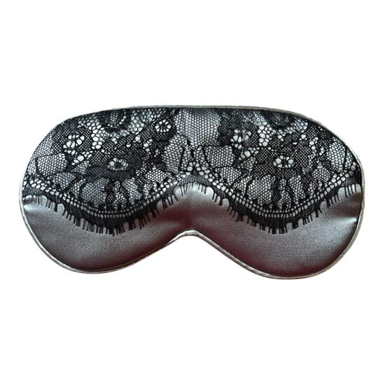 Маска для сна, шелковая маска для сна, повязка на глаза, серая