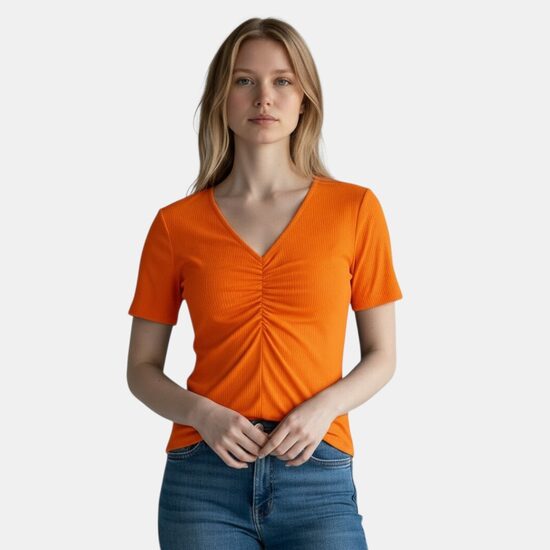 Оранжевая блузка BodyFlirt, размер XXS/XS