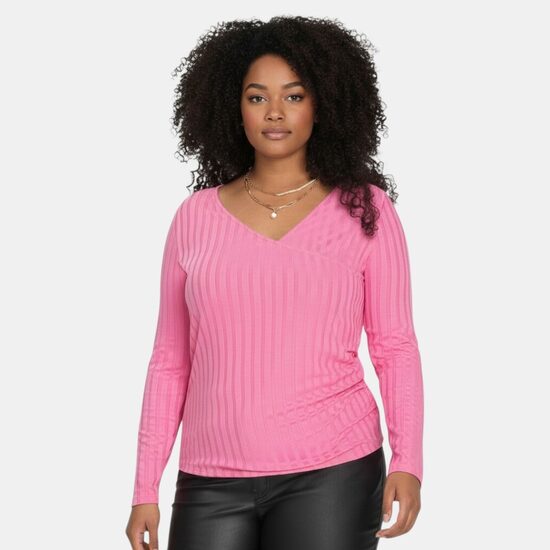 Рубашка BodyFlirt розовая, размер 3XL/4XL